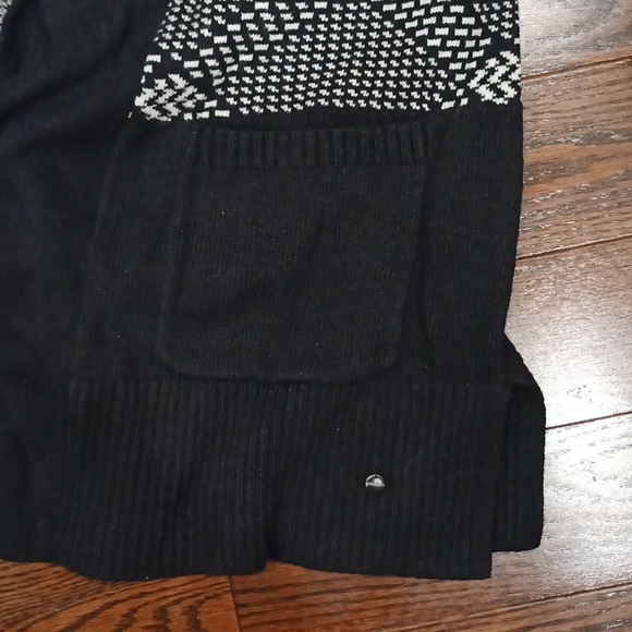 Olsen Henny Open Front Wool Yarn Cardigan Sweater Golden Glam S M - Picture 7 of 16